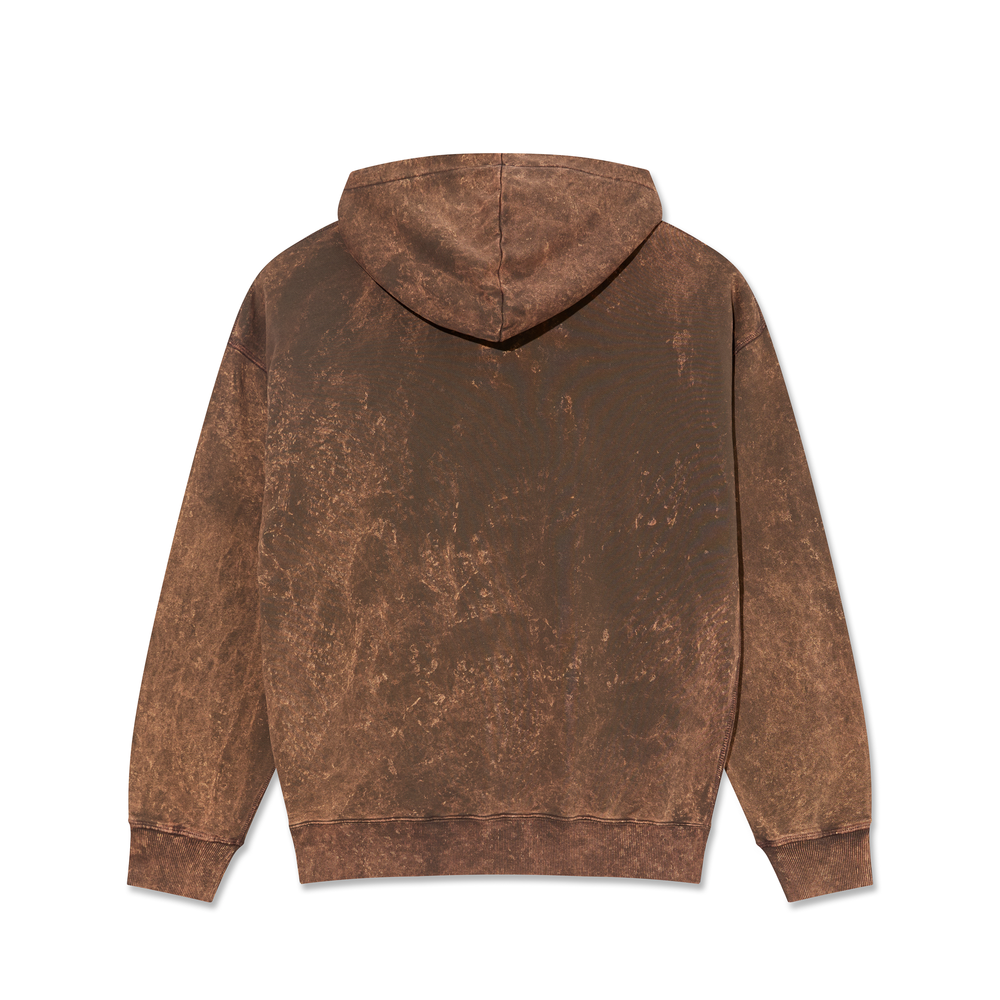 Polar Skate Co. - Frank Acid Surf Logo Pullover Hooded Sweatshirt - Brown