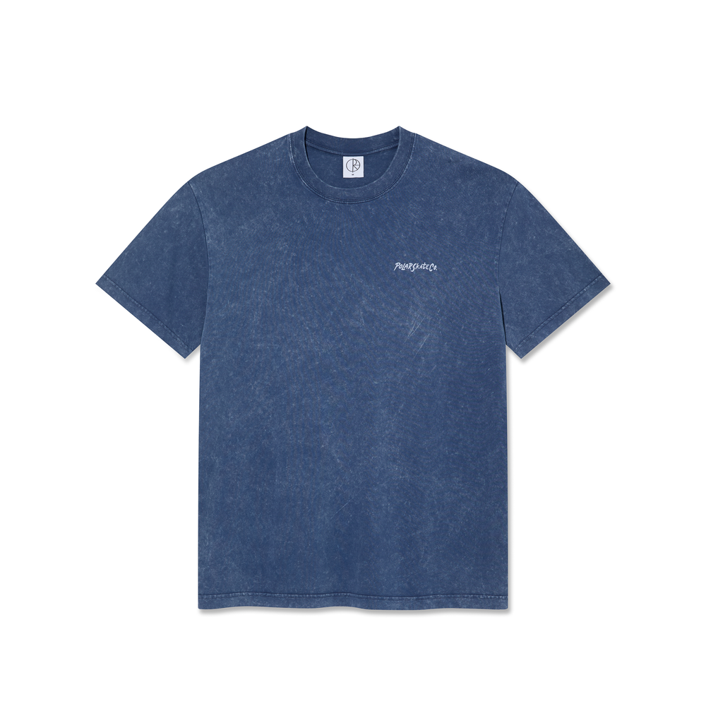 Polar Skate Co. - Surf Logo Acid T-Shirt - Blue