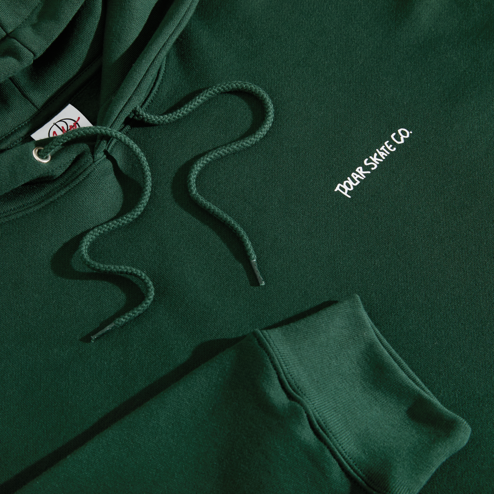 Polar Skate Co. - Dual Living Dave Pullover Hooded Sweatshirt - Dark Green