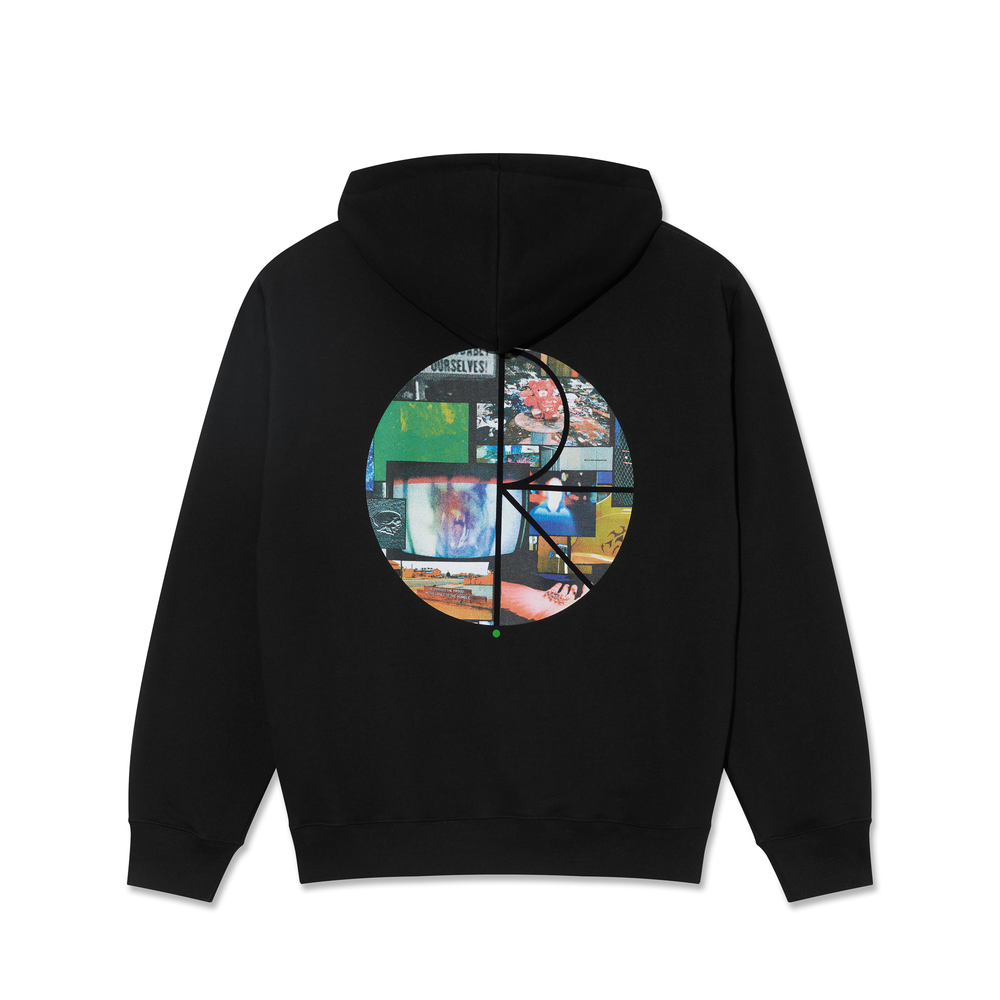 Polar Skate Co. - Ourselves Collage Dave Pullover Hooded Sweatshirt - Black