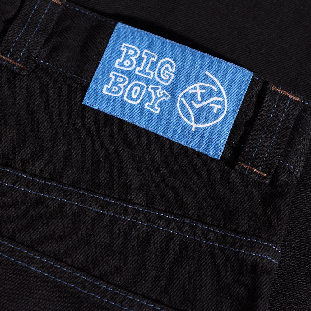 Polar Skate Co. - Big Boy Denim Pants - Black / Blue Stitching
