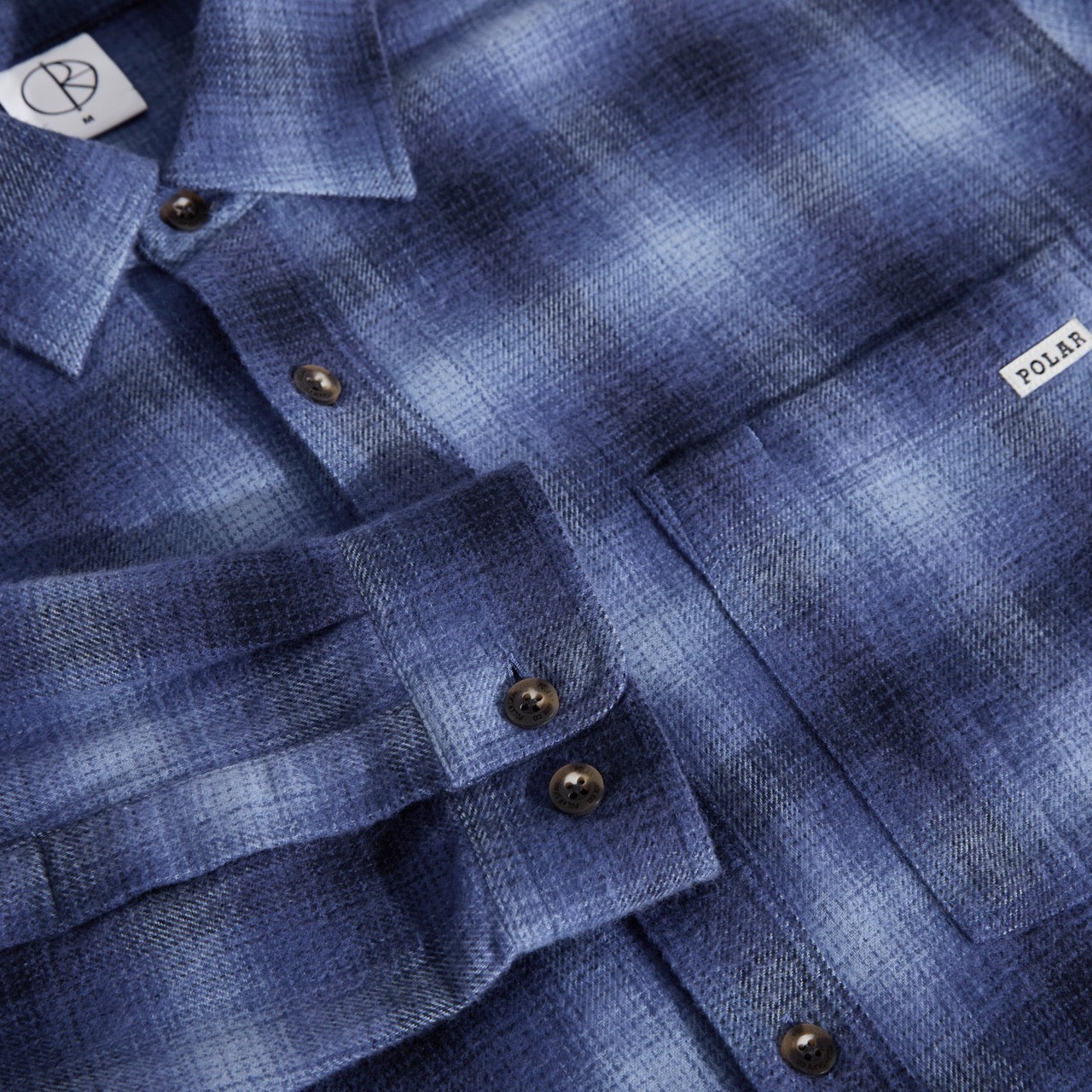 Polar Skate Co. - Mitchell Longsleeve Shirt - Blue Shadow Check