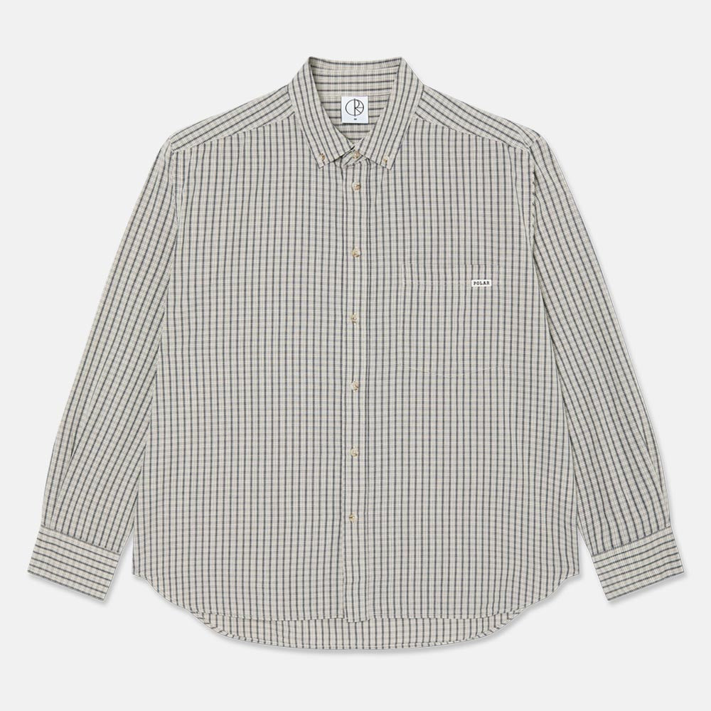Polar Skate Co. - Ben Longsleeve Shirt - Ivory Check