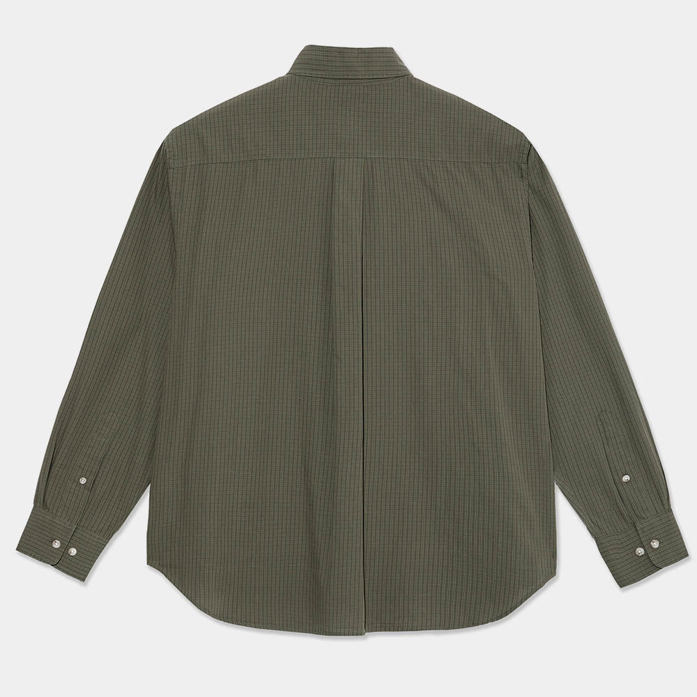 Polar Skate Co. - Ben Longsleeve Shirt - Army Green Check
