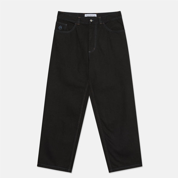 Polar Skate Co. - Big Boy Denim Pants - Black / Blue Stitching