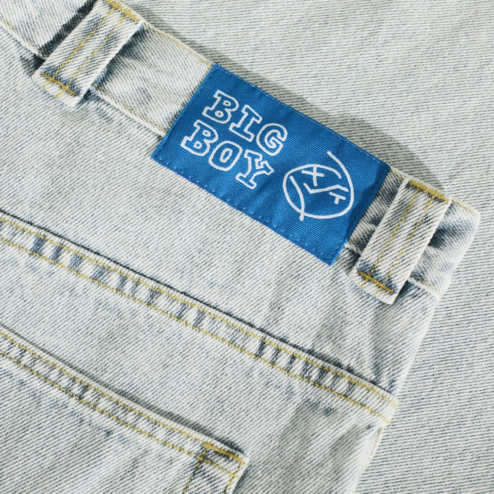 スケートボード polar bigboy OG logo Polar Skate Co. - OG Logo Big Boy Denim Jeans - Light Blue