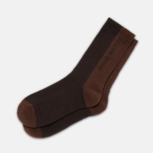 Polar Skate Co. - Rib Socks - Brown