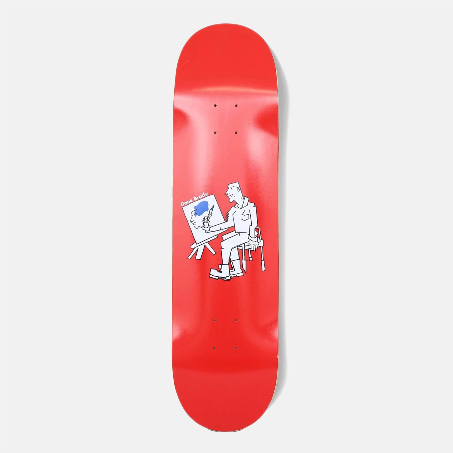 Polar Skate Co. - 8.0" Dane Brady Painter Skateboard Deck - Red