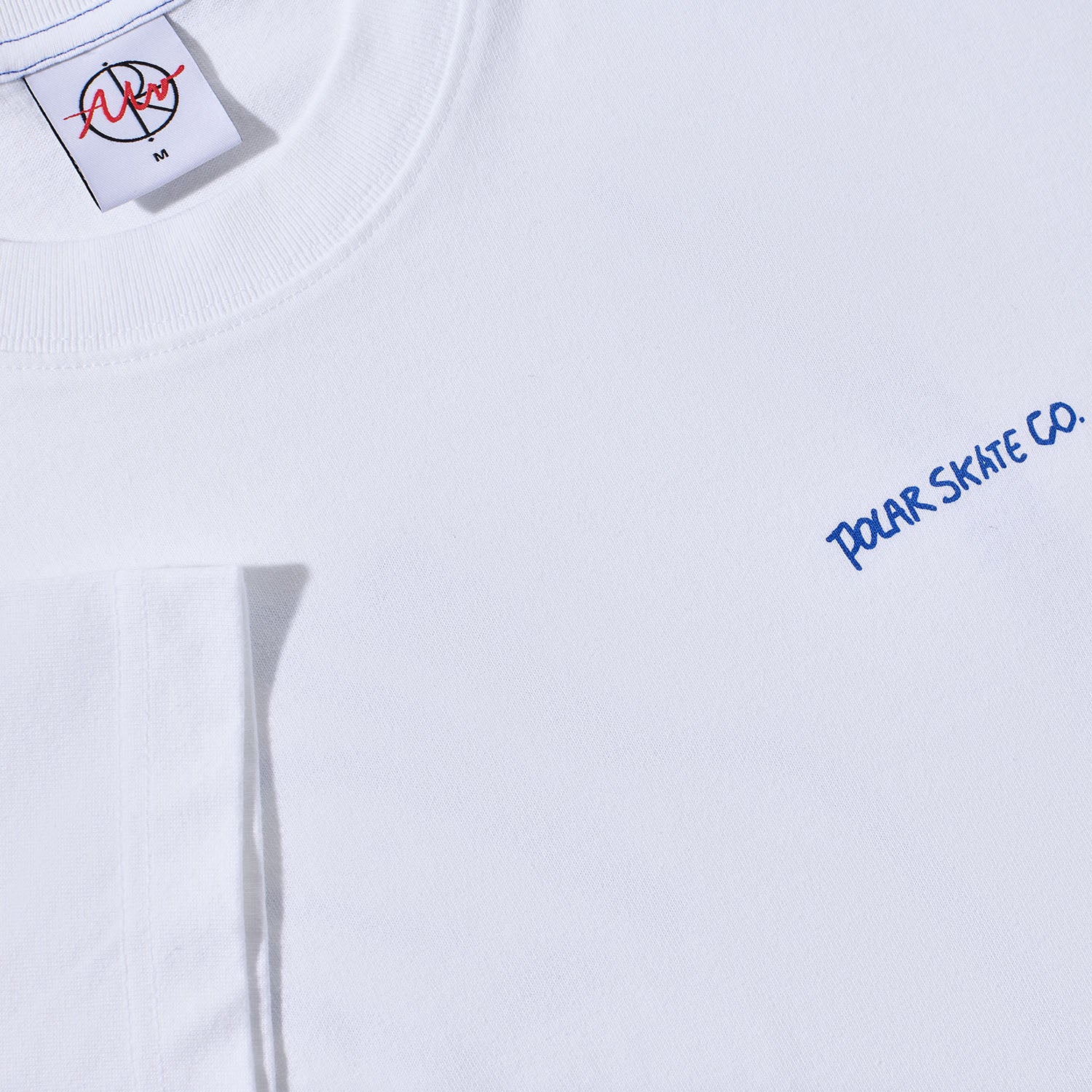 Polar Skate Co. - Contrast Doodle T-Shirt - White / Ultramarine