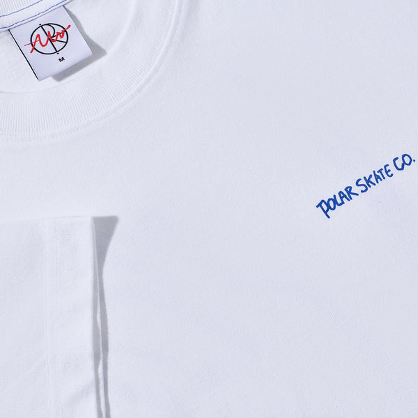 Polar Skate Co. - Contrast Doodle T-Shirt - White / Ultramarine