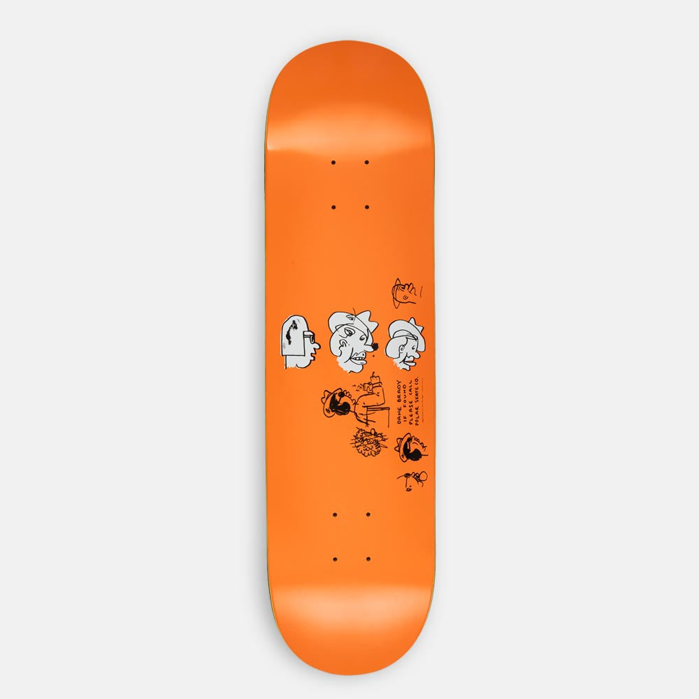 Polar Skate Co. - 8.5" Dane Brady Mia Skateboard Deck (Orange)