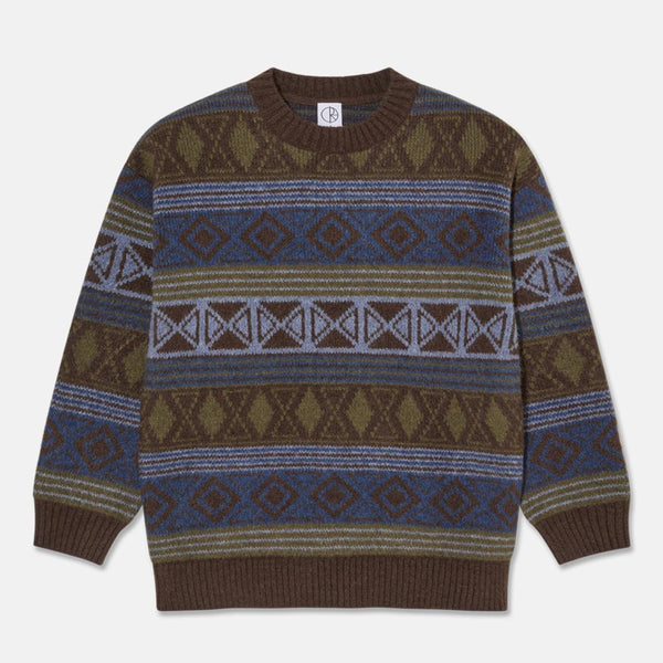 Polar Skate Co. - George Knitted Jumper - Blue Green Mix