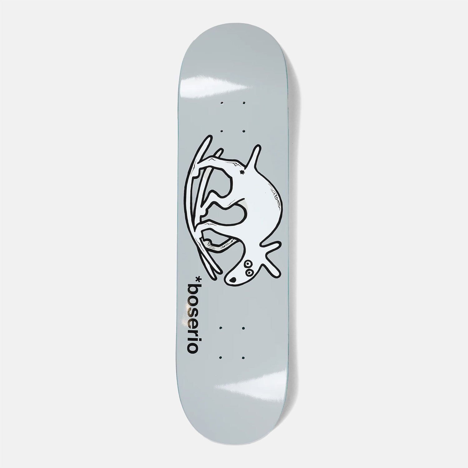 Polar Skate Co. - 8.625" Nick Boserio Useless Wooden Dog Skateboard Deck - Grey