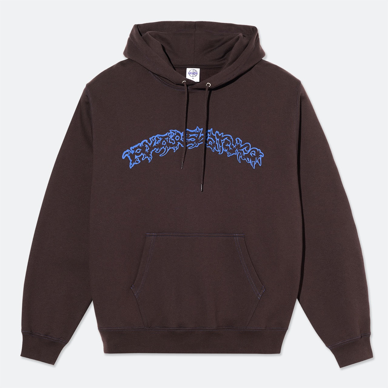 Polar Skate Co. - Crude Logo Contrast Dave Hooded Sweatshirt - Chocolate
