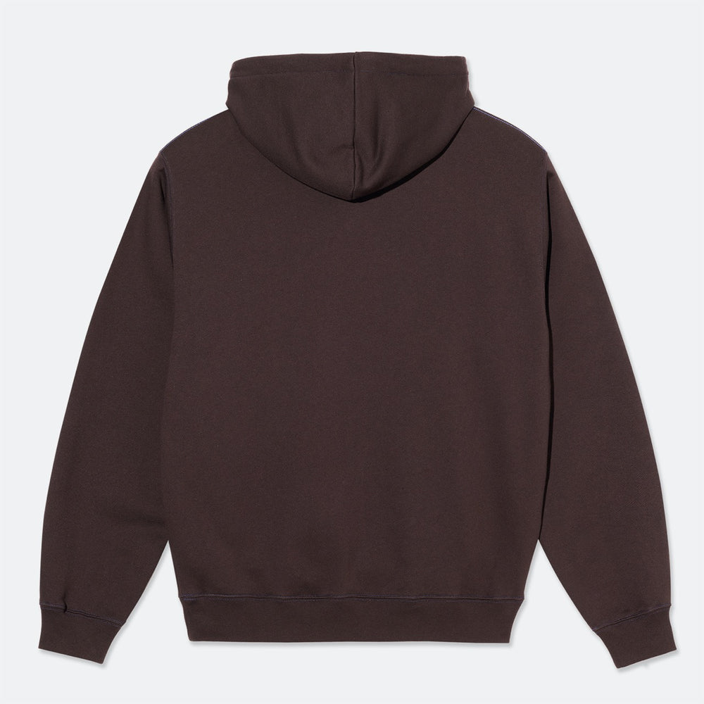 Polar Skate Co. - Crude Logo Contrast Dave Hooded Sweatshirt - Chocolate