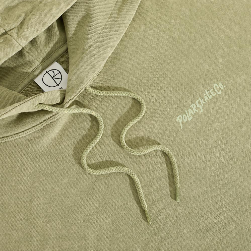 Polar Skate Co. - Frank Acid Surf Logo Pullover Hooded Sweatshirt - Light Green