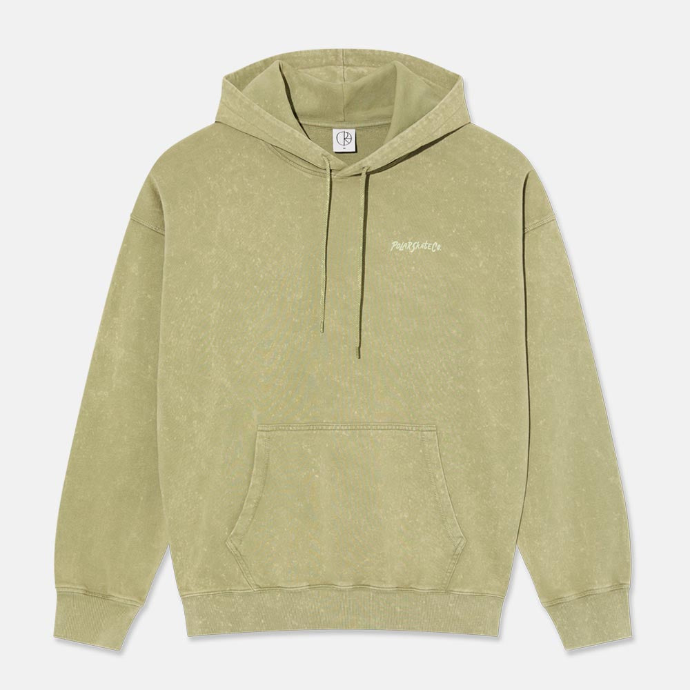 Polar Skate Co. - Frank Acid Surf Logo Pullover Hooded Sweatshirt - Light Green