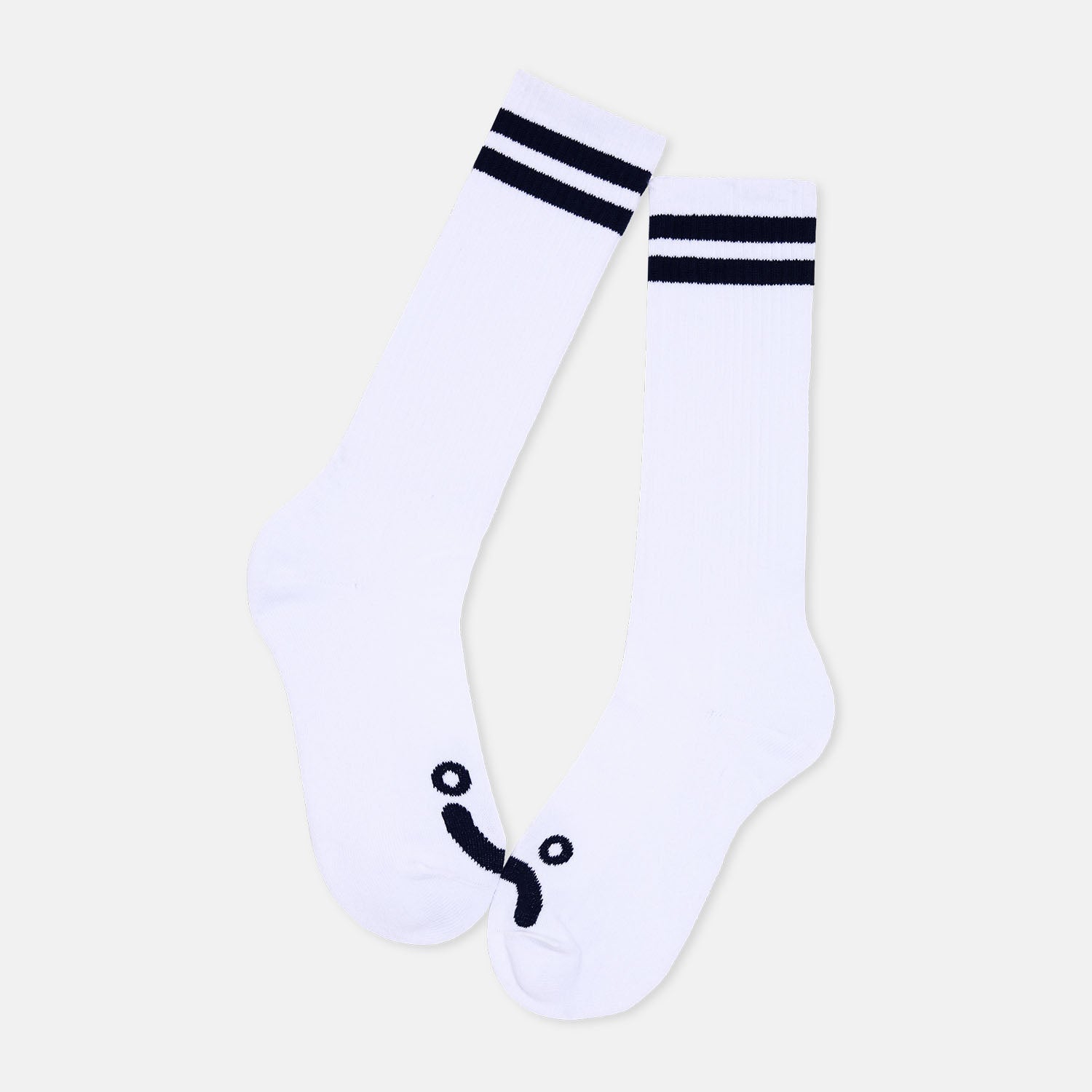 Polar Skate Co. - Happy Sad Long Socks - White / Navy