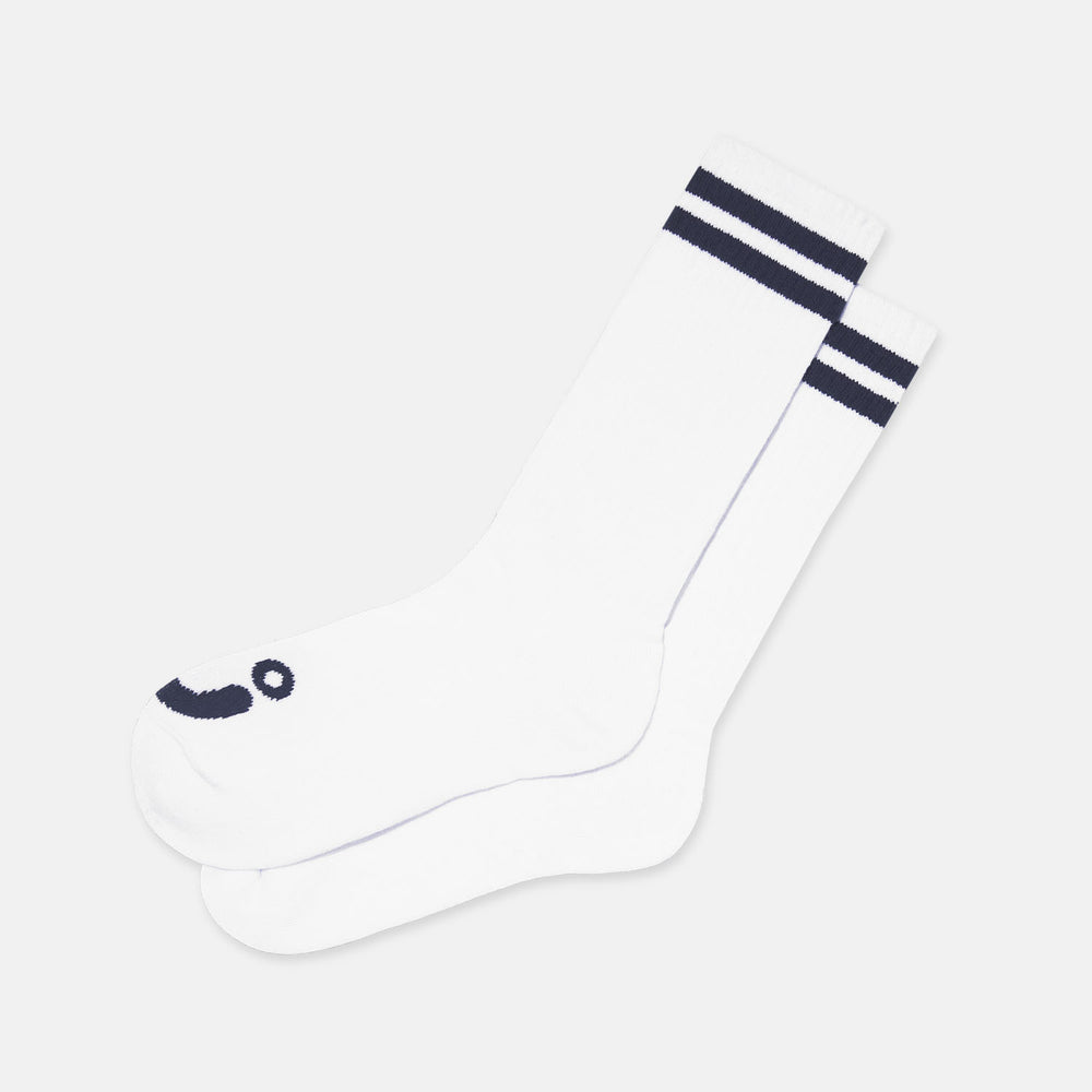 Polar Skate Co. - Happy Sad Long Socks - White / Navy