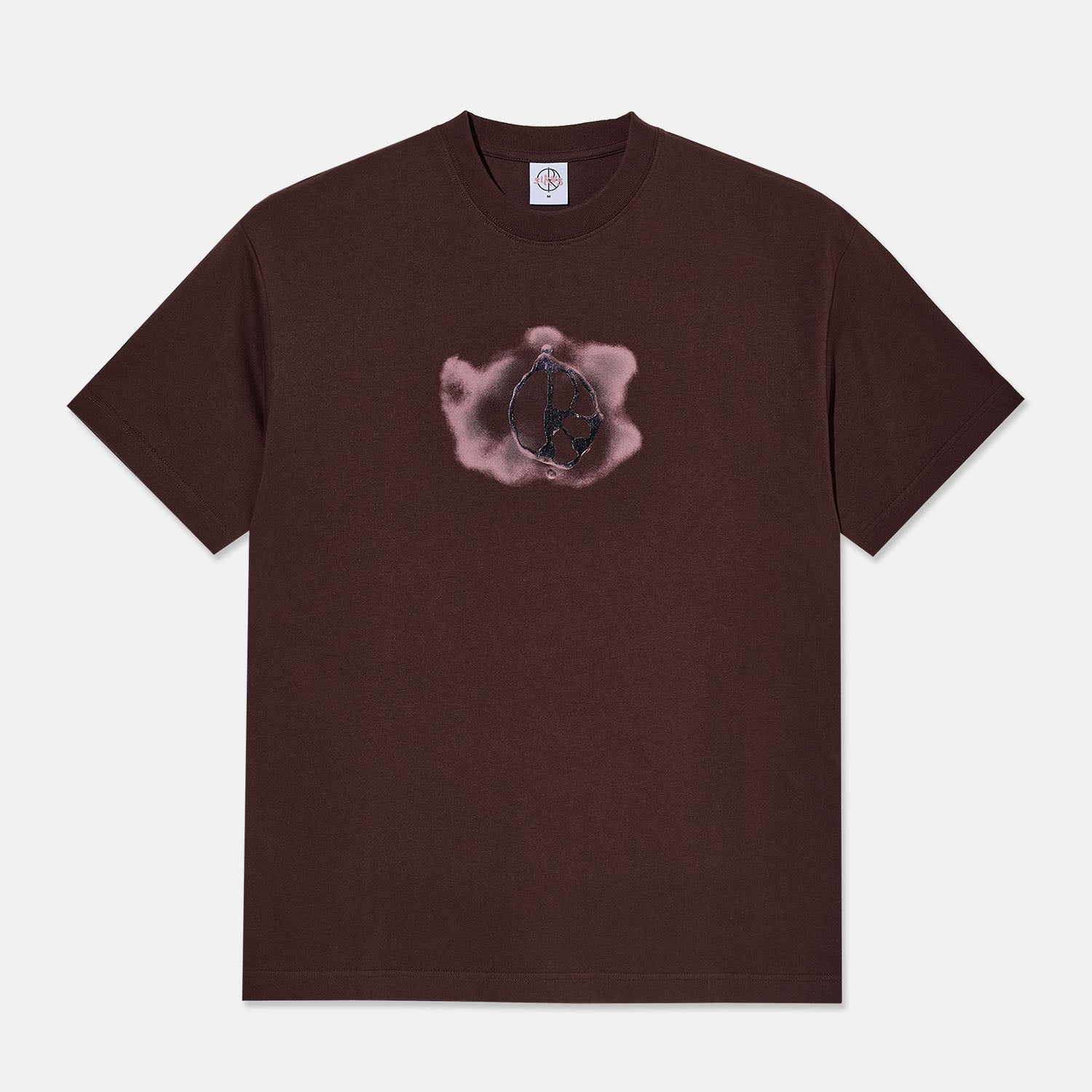 Polar Skate Co. - Metal Logo T-Shirt - Washed Bordeaux