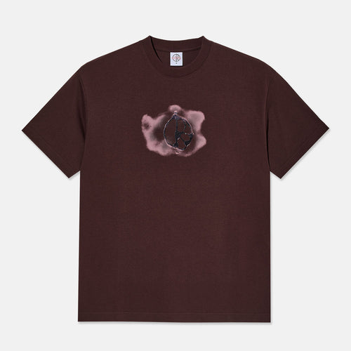 Polar Skate Co. - Metal Logo T-Shirt - Washed Bordeaux