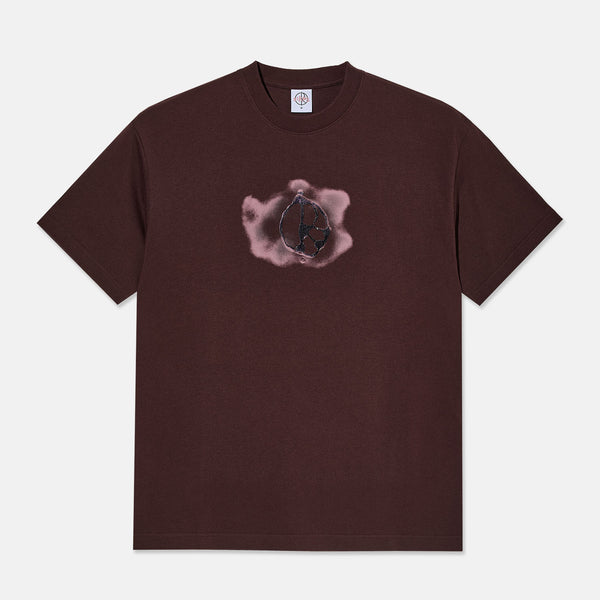 Polar Skate Co. - Metal Logo T-Shirt - Washed Bordeaux