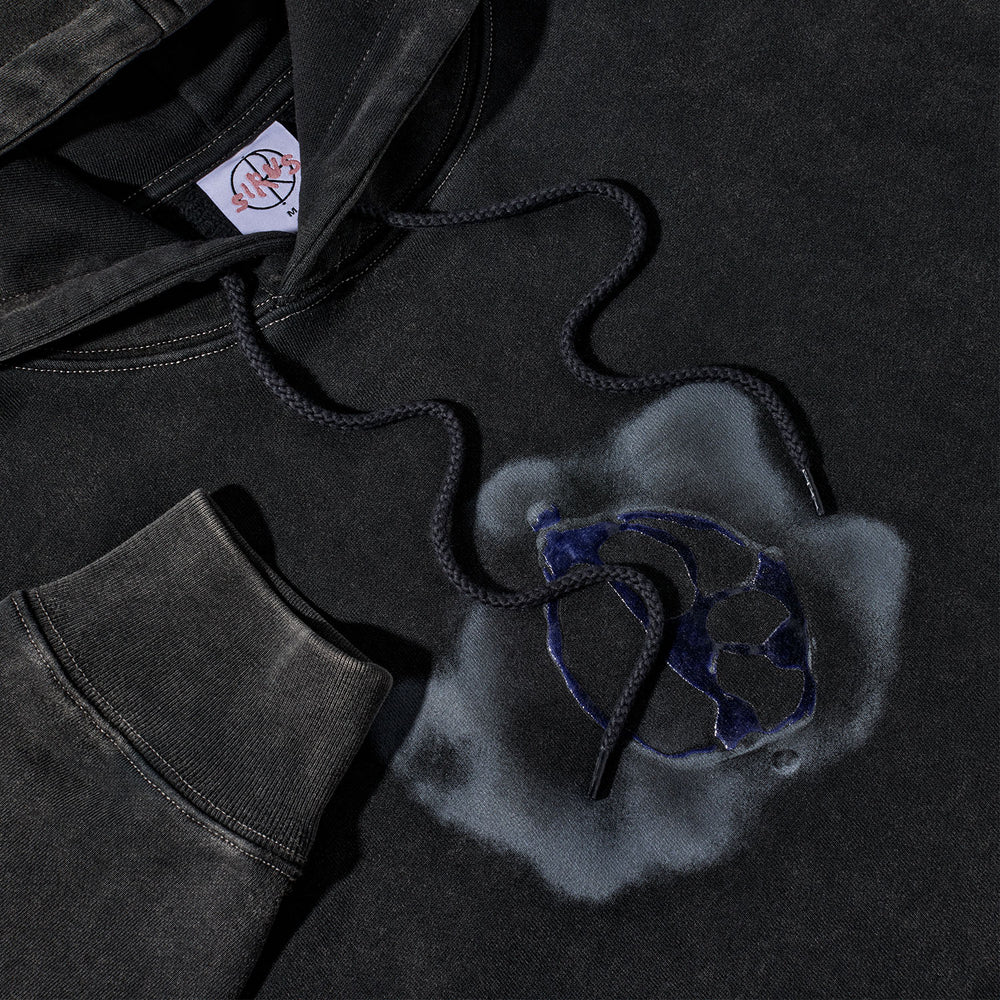 Polar Skate Co. - Metal Logo Pullover Hooded Sweatshirt - Silver Black