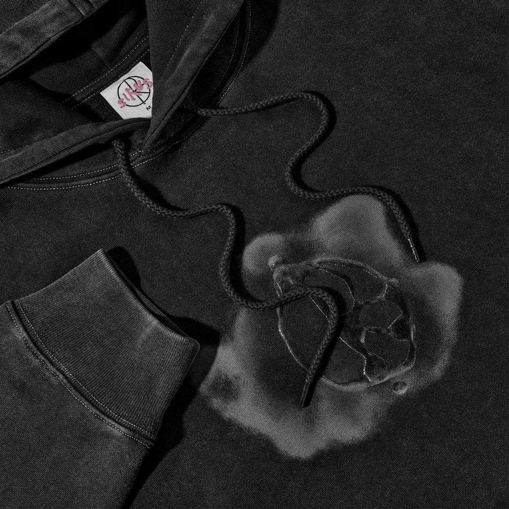Polar Skate Co. - Metal Logo Pullover Hooded Sweatshirt - Silver Black