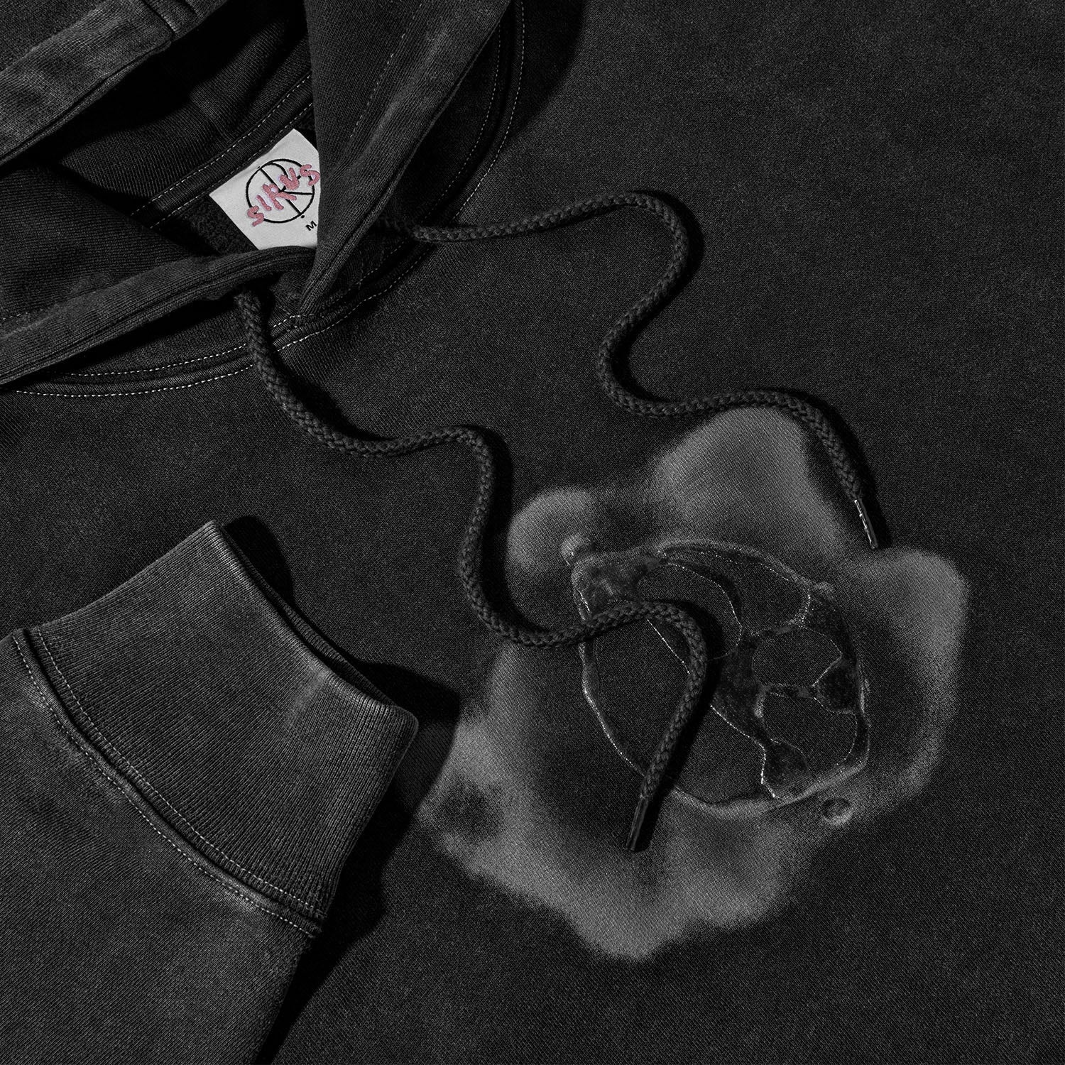 Polar Skate Co. - Metal Logo Pullover Hooded Sweatshirt - Silver Black