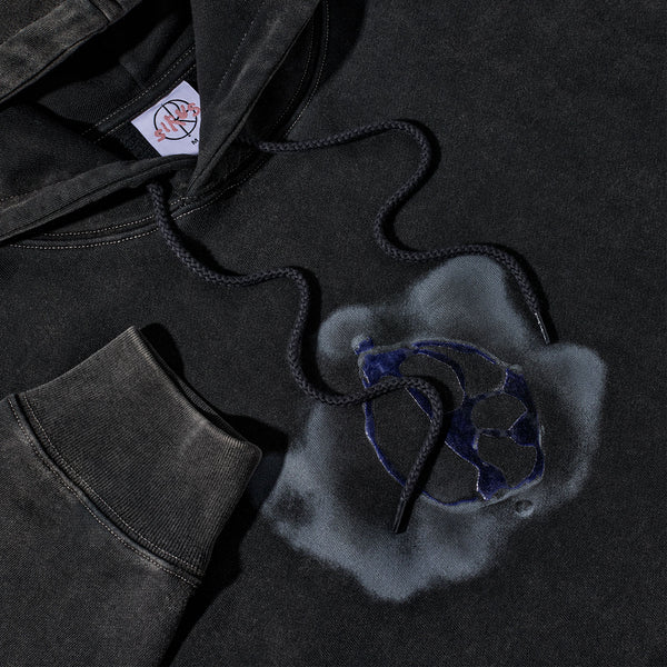 Polar Skate Co. - Metal Logo Pullover Hooded Sweatshirt - Silver Black