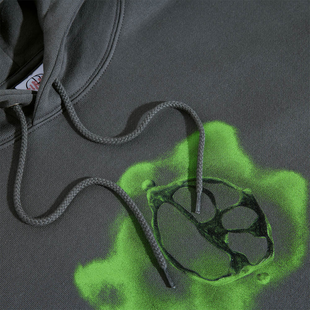 Polar Skate Co. - Metal Logo Dave Pullover Hooded Sweatshirt - Graphite