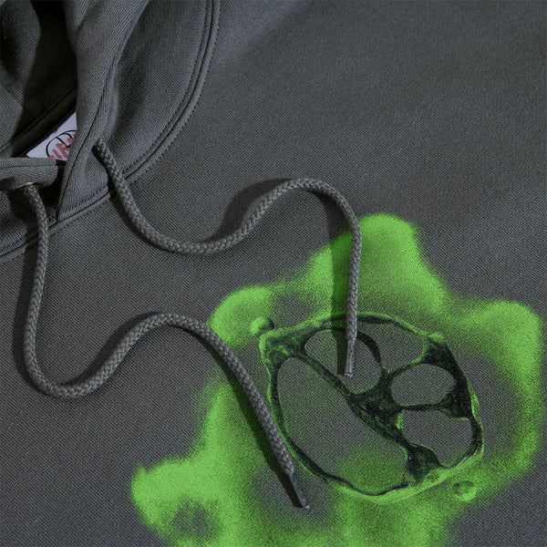 Polar Skate Co. - Metal Logo Dave Pullover Hooded Sweatshirt - Graphite