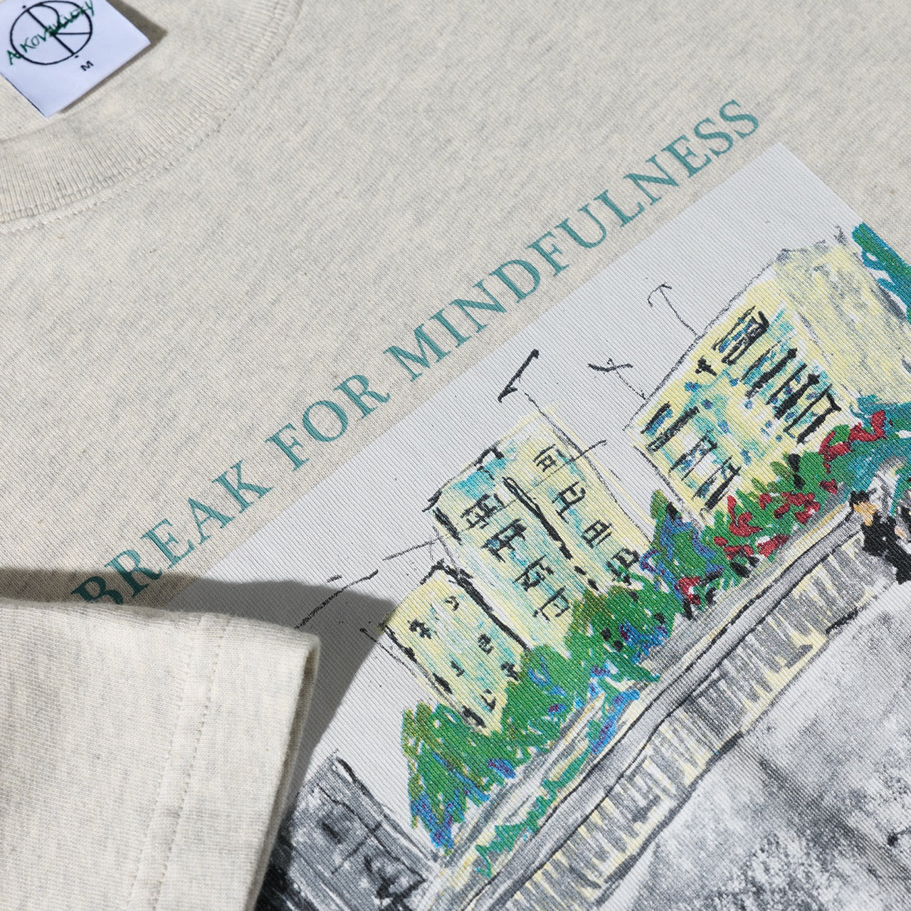 Polar Skate Co. - Mindfulness T-Shirt - Ivory Grey Melange