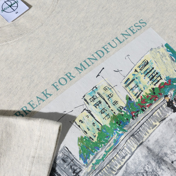 Polar Skate Co. - Mindfulness T-Shirt - Ivory Grey Melange