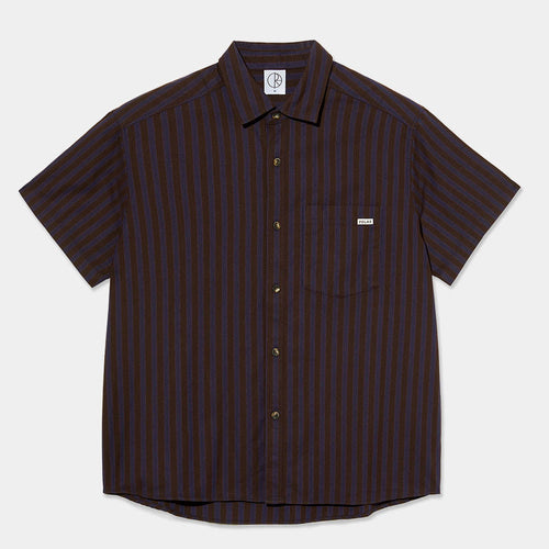 Polar Skate Co. - Mitchell Short Sleeve Shirt - Purple / Chocolate