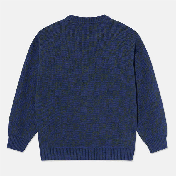 Polar Skate Co. - George Knitted Sweater - Blue / Green