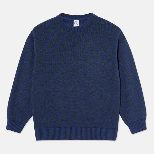 Polar Skate Co. - George Knitted Sweater - Blue / Green