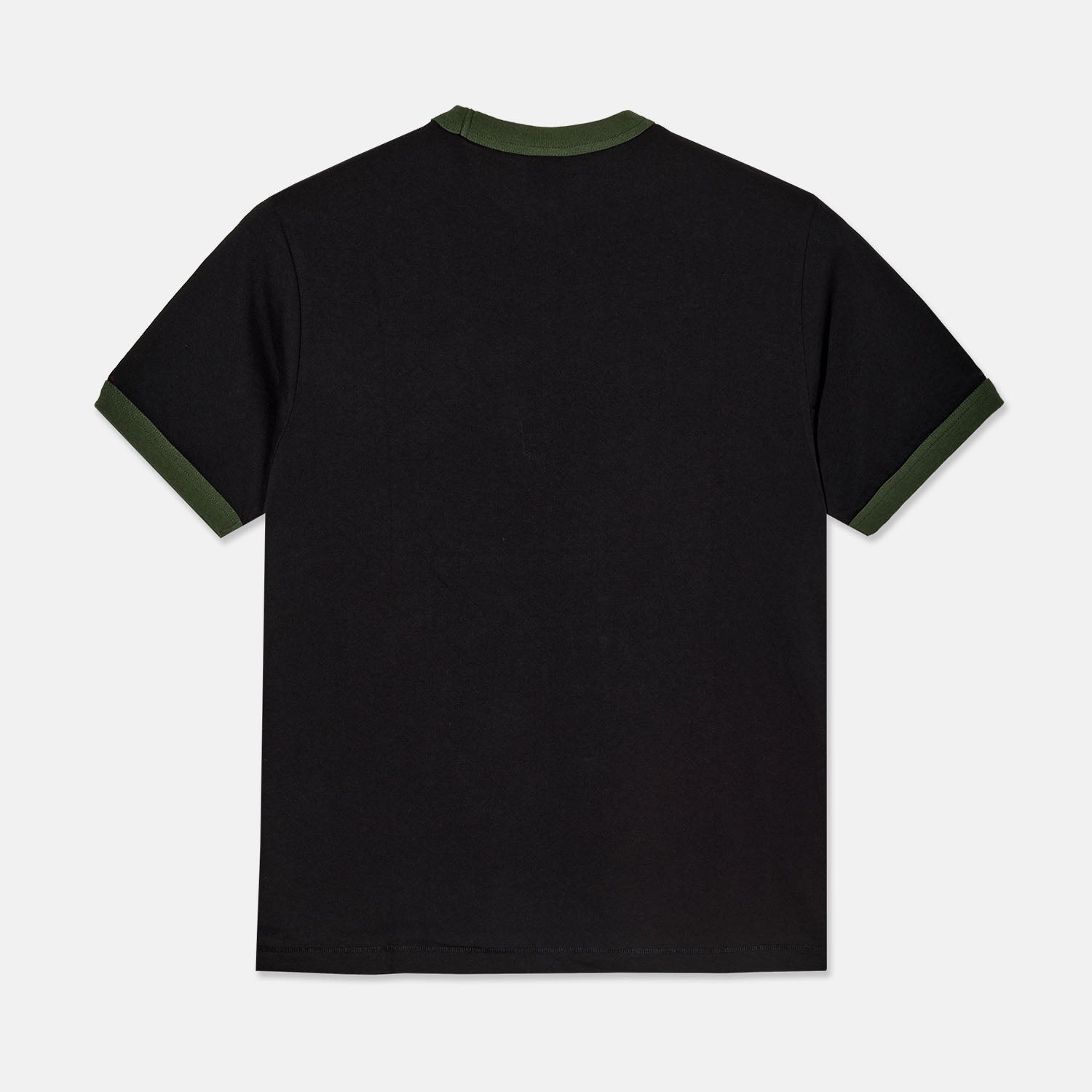 Polar Skate Co. - Ringer T-Shirt - Black / Uniform Green