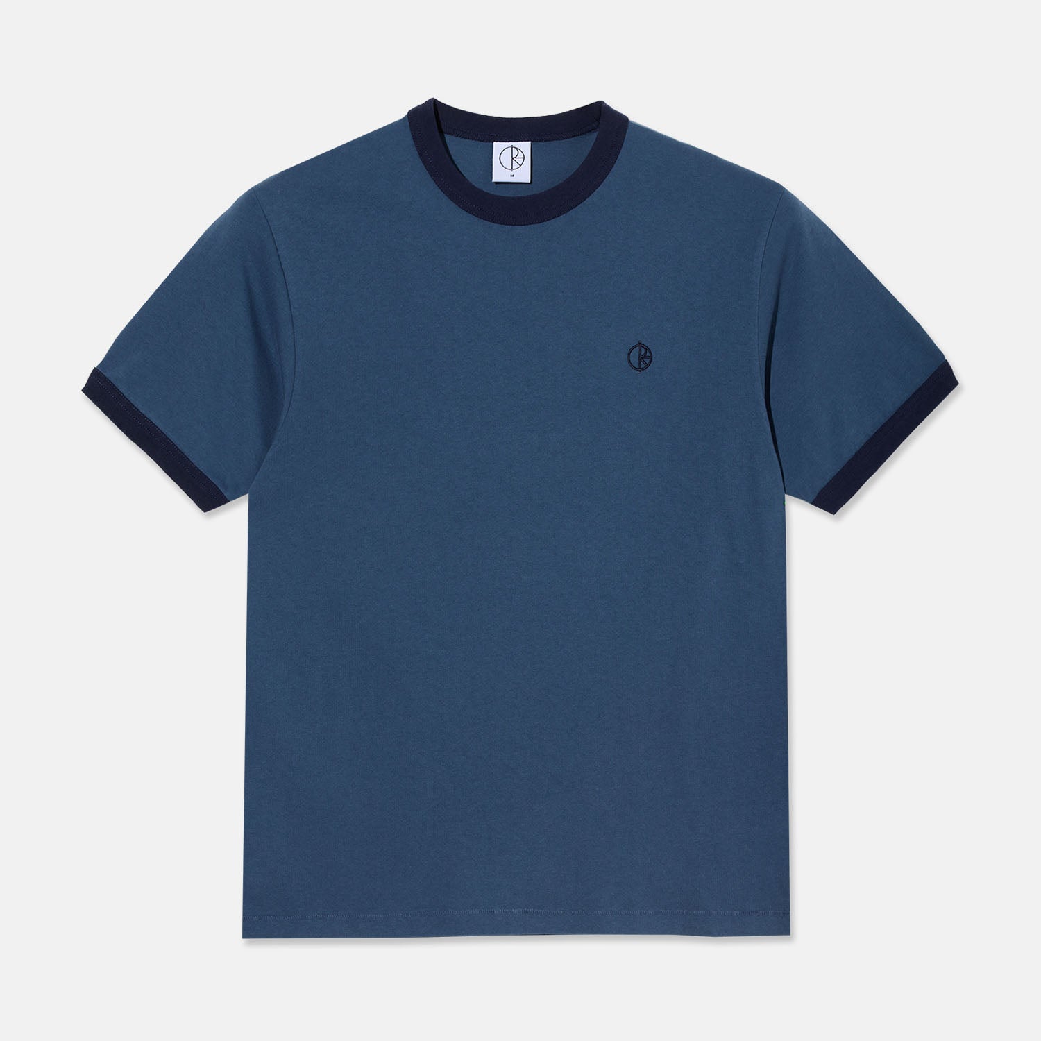 Polar Skate Co. - Ringer T-Shirt - Grey Blue / Dark Blue
