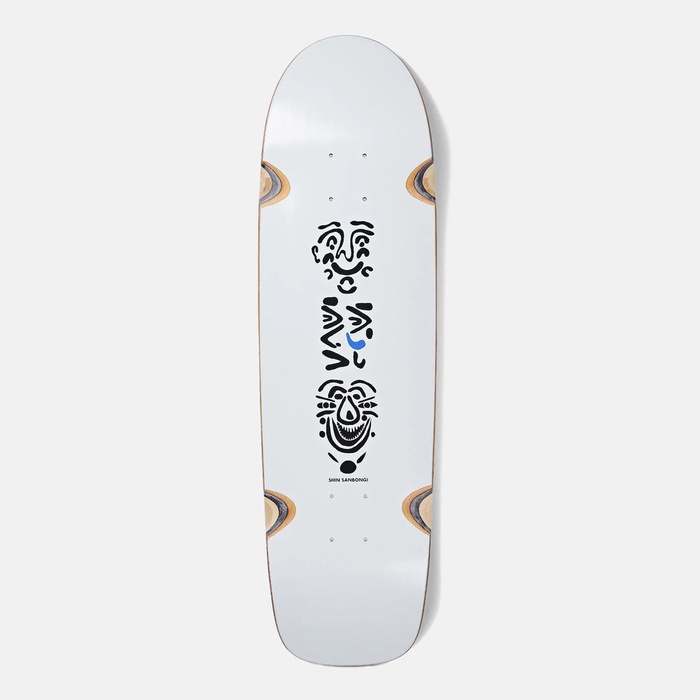 Polar Skate Co. - 8.75" Surf Jr. Shin Sanbongi Faces Skateboard Deck - White