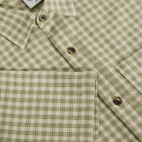 Polar Skate Co. - Mitchell Short Sleeve Shirt - Beige / Green