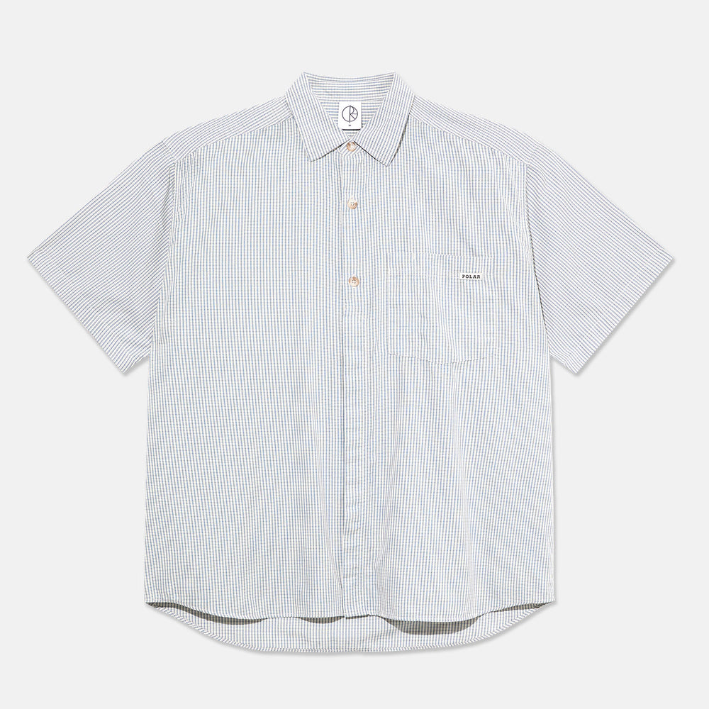 Polar Skate Co. - Mitch Short Sleeve Shirt - Blue Check