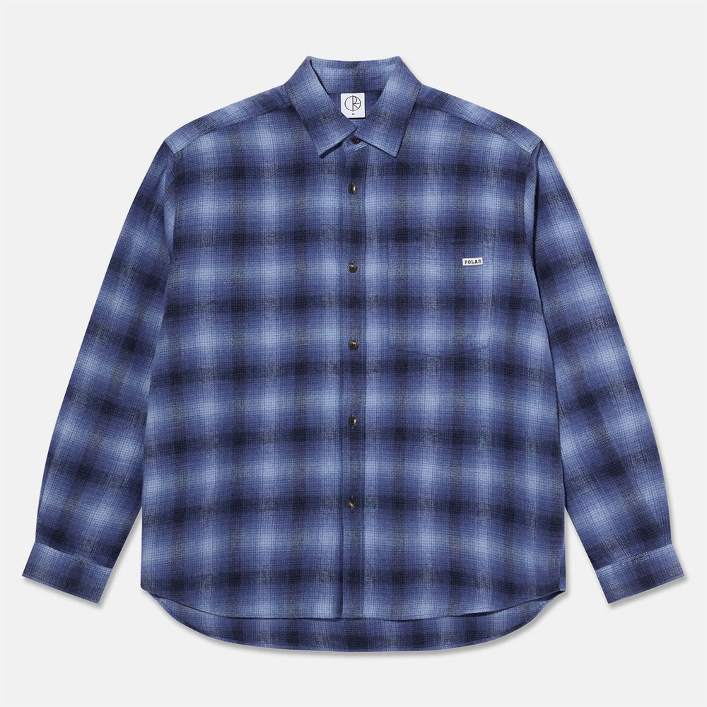 Polar Skate Co. - Mitchell Longsleeve Shirt - Blue Shadow Check