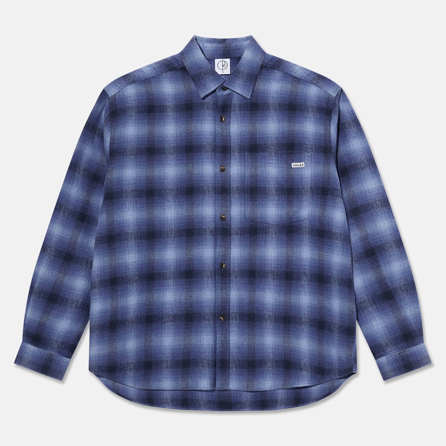 Polar Skate Co. - Mitchell Longsleeve Shirt - Blue Shadow Check
