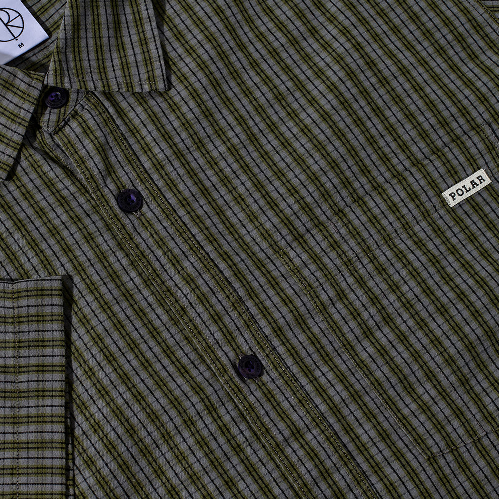 Polar Skate Co. - Mitchell Short Sleeve Shirt - Black / Green
