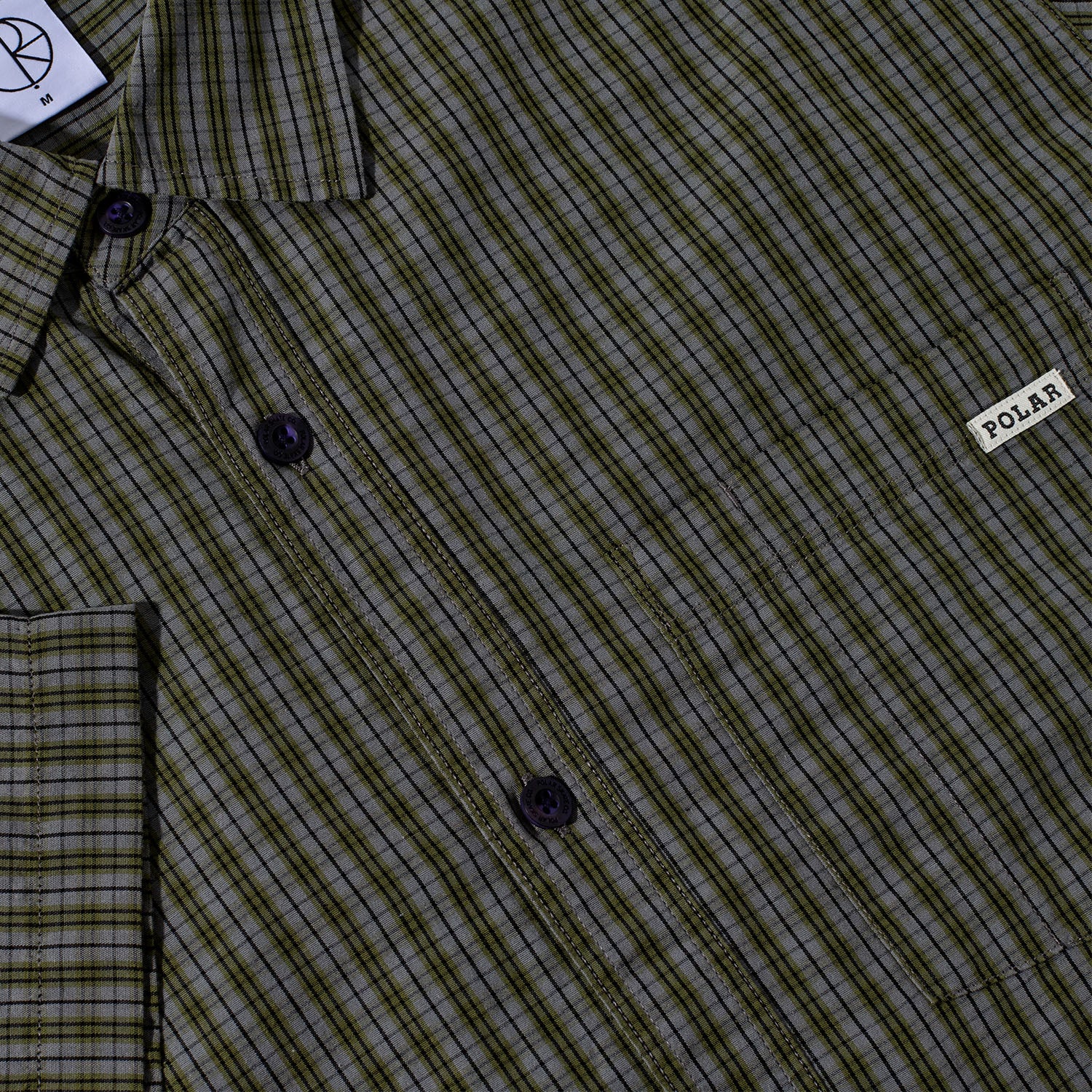 Polar Skate Co. - Mitchell Short Sleeve Shirt - Black / Green