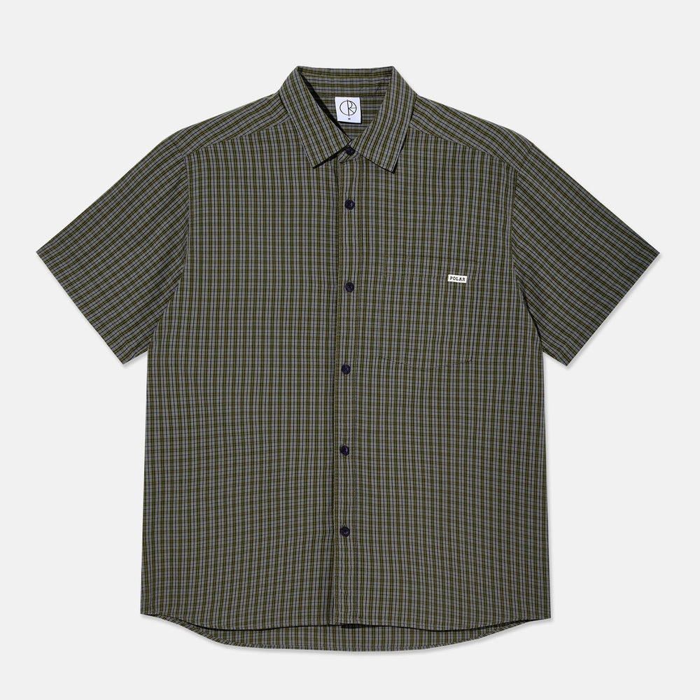 Polar Skate Co. - Mitchell Short Sleeve Shirt - Black / Green