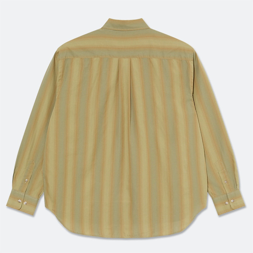 Polar Skate Co. - Ben Long Sleeve Shirt - Green Stripe