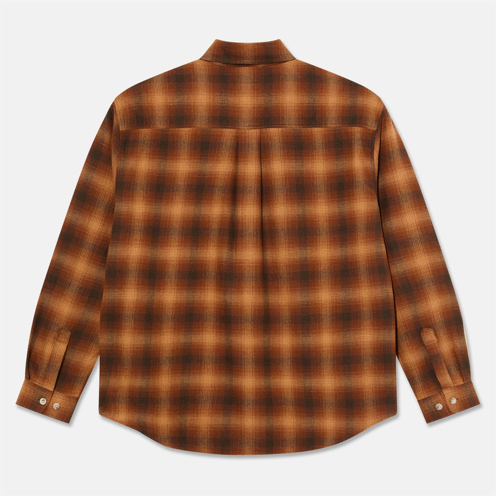 Polar Skate Co. - Mitchell Longsleeve Shirt - Caramel Shadow Check