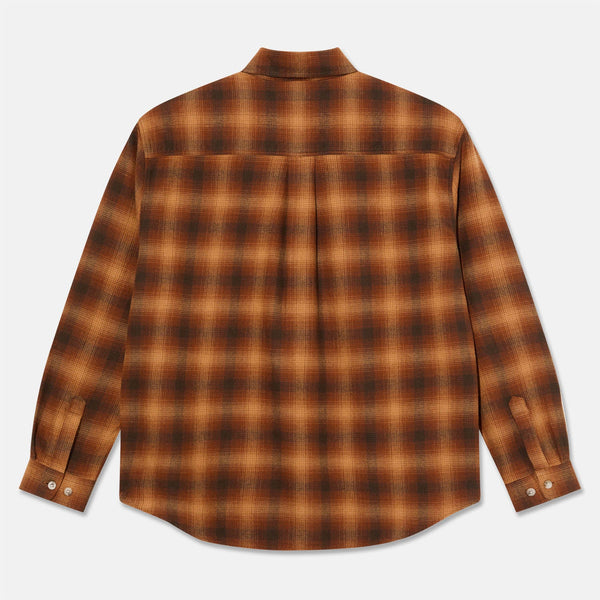 Polar Skate Co. - Mitchell Longsleeve Shirt - Caramel Shadow Check